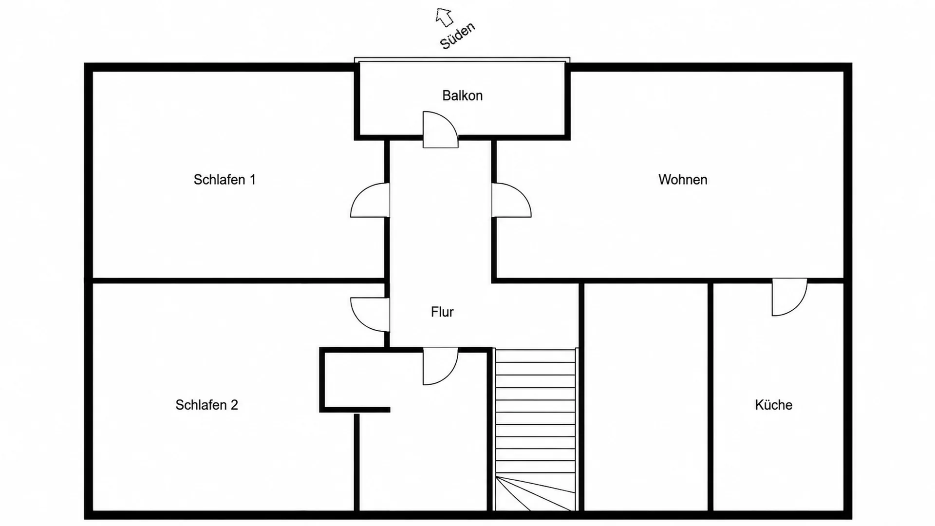 Grundriss der Ferienwohnung Haus Enseleit
